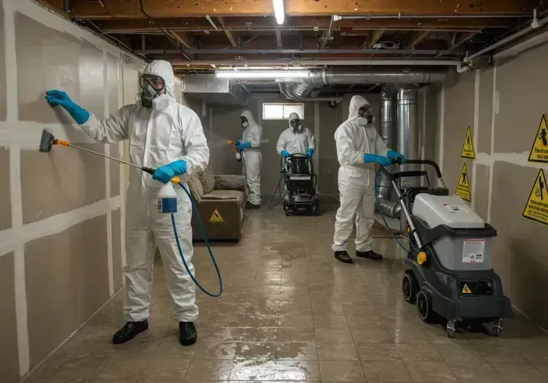 Basement Moisture Removal and Structural Drying process in Daviess County, IN